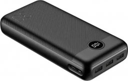 Powerbank 4kom.pl Powerbank Bateria zewnętrzna VEGER L30 - 30 000mAh LCD Quick Charge PD 20W czarny (W3008PD)