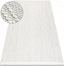  Dywany Łuszczów Dywan NANO EN14A Romby, pętelkowy, płasko tkany biały, 180x270 cm