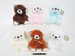 Sun-Day PLUSZAK MIS 18CM SIEDZACY Z KOKARDKA