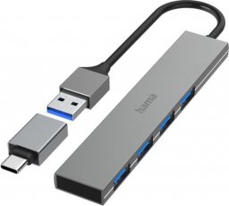 HUB USB Hama Hama Premium 4x USB-A 3.2 Gen1 (002001410000)