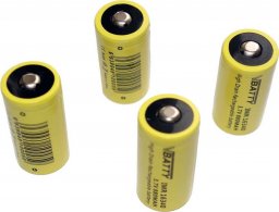 MotoMer 4x bateria akumulator CR 123 a 3.7 V 880 mAh nowy RCR 16340 CR-17345 Li-ion Lithium