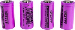  MotoMer 4x bateria akumulator CR 123 a 3.0 V 1200 mAh nowy RCR 16340 CR-17345 Li-ion Lithium