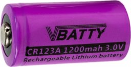  MotoMer 1x bateria akumulatorek CR 123 a 3v 1200 mAh RCR 16340 Lithium CR17345