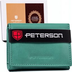  Peterson Mały, skórzany portfel damski na zatrzask  Peterson NoSize