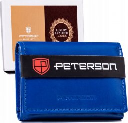  Peterson Mały, skórzany portfel damski na zatrzask  Peterson NoSize