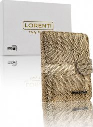 Lorenti Skórzany portfel damski z systemem RFID Protect, zapinany zatrzaskiem  Lorenti