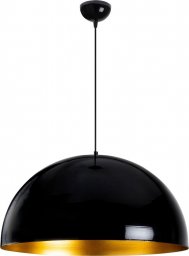 Lampa wisząca Selsey SELSEY Lampa wisząca Theyro półokrągła średnica 60 cm czarna