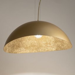 Lampa wisząca Sigma Wisząca lampa sypialniana SOLARIS 40595 kopułowa złota