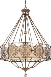 Lampa wisząca Feiss LAMPA wisząca MARCELLA FE/MARCELLA4 Elstead FEISS dekoracyjna OPRAWA żyrandol metalowy brąz