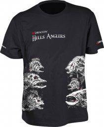  Dragon Koszulka wędkarska, T-shirt Dragon Hells Anglers - Fish Mix