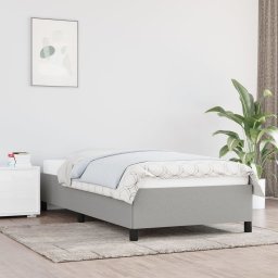  vidaXL vidaXL Rama łóżka, jasnoszara, 80 x 200 cm, tapicerowana tkaniną