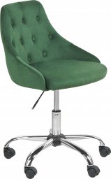 Krzesło biurowe Beliani Krzesło biurowe regulowane welurowe zielone PARISH Lumarko!