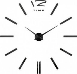  Nowoczesny Zegar Ścienny 65-120 cm Wzór Paski Czarny