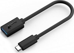 Adapter USB Genius USB redukcja, (3.0), USB C (M) - USB A F, czarna, Genius USB 3.0, do 5Gbps