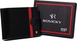  Rovicky Skórzany portfel męski z ozdobnym paskiem  Rovicky NoSize