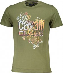  Cavalli Class CAVALLI CLASS T-SHIRT Z KRÓTKIM RĘKAWEM MĘSKI ZIELONY M