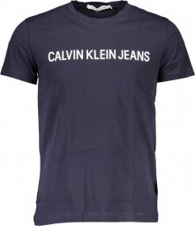  Calvin Klein CALVIN KLEIN T-SHIRT Z KRÓTKIM RĘKAWEM MĘSKI NIEBIESKI XL
