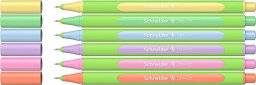  Schneider Cienkopis SCHNEIDER LINE-UP PASTEL, 0,4mm, 6 szt, pudełko z zawieszką - mix kolorów