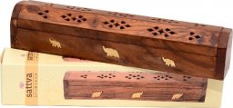 Sattva Incence Wooden Box drewniana podstawka na kadzidełka Elephant