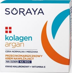  Soraya Soraya Kolagen Argan Krem nawilżający przeciwzmarszczkowy na dzień i noc  50ml