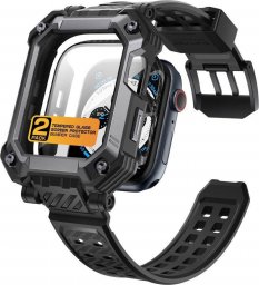 Supcase Etui + Szkło Hartowane APPLE WATCH 4 / 5 / 6 / 7 / 8 / SE ( 44 / 45 MM) Supcase Unicorn Beetle Pro & Tempered Glass czarne