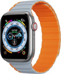  DUXDUCIS Pasek magnetyczny Dux Ducis Strap (LD Version) Apple Watch 4/5/6/7/SE/8/Ultra 44/45/49mm szaro-pomarańczowy