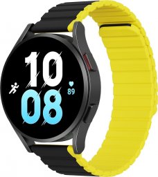  DUXDUCIS Pasek magnetyczny Dux Ducis Strap (22mm LD Version) Samsung Galaxy Watch 3 45mm/S3/Huawei Watch Ultimate/GT3 SE 46mm czarno-żółty