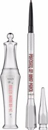 Benefit 2 Brow Bigshots zestaw 24-Hour Brow Setter żel do brwi Clear 7ml + Precisely My Brow Pencil kredka do brwi Warm Deep Brown 0.08g