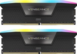 Pamięć Corsair Vengeance RGB, DDR5, 96 GB, 6000MHz, CL30 (CMH96GX5M2B6000C30)