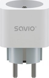  Savio Inteligentne gniazdko Wi-Fi 16A Pomiar zużycia energii, AS-01 Białe