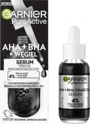  Garnier GARNIER_Pure Active serum przeciw niedoskonałościom AHA + BHA + Węgiel 30ml