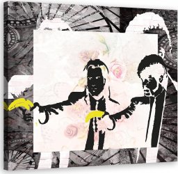  Feeby Obraz na płótnie, Banksy Pulp Fiction - 60x60