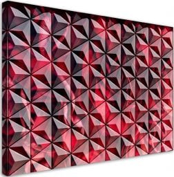  Feeby Obraz na płótnie, Czerwona geometria - 90x60