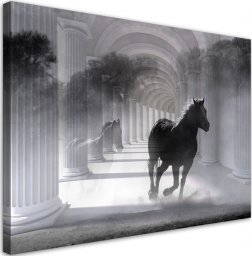  Feeby Obraz na płótnie, Biegnący koń 3D - 60x40