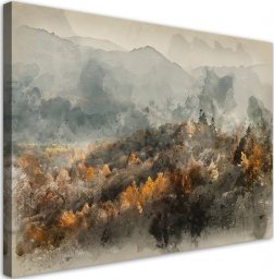  Feeby Obraz na płótnie, Jesienny las we mgle - 120x80