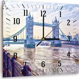  Feeby Obraz z zegarem, London Bridge - 80x80