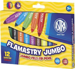 Astra Flamastry 12 kolorów Jumbo (202175)