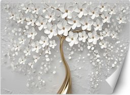  Feeby Fototapeta, Abstrakcja drzewo kwiaty natura 3D - 100x70