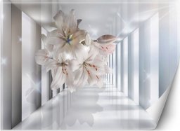  Feeby Fototapeta, do pokoju Kwiaty w tunelu 3D - 250x175