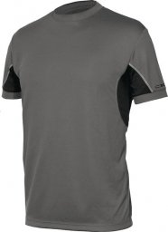  INDUSTRIAL STARTER IS-8820B - T-shirt Extreme z szybkoschnącego materiału o wysokiej oddychalności, 100% dzianina poliestrowa wysokiej jakości - jasnoszary M