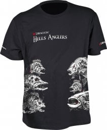  Dragon T-Shirt Dragon Hells Anglers MIX XXXL czarny (GLOW)