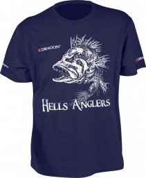  Dragon T-Shirt Dragon Hells Anglers OKOŃ M granatowy