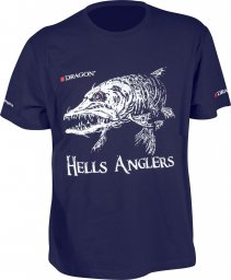  Dragon T-Shirt Dragon Hells Anglers SZCZUPAK S granatowy