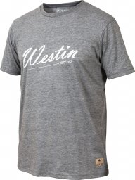  Westin Westin Old School T-Shirt Grey Melange Rozmiar L - koszulka wędkarska