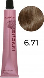 Subrina Professional Subrina Professional, Unique, Permanent Hair Dye, 6/71 Dark Blonde Ash Chestnut, 100 ml For Women
