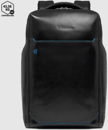 Piquadro Piquadro, Akron, Leather, Backpack, Black, Laptop Compartiment, For Men, 32 x 41 x 12 cm For Men