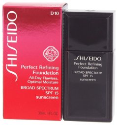 Shiseido , Perfect Refining, Moisturizing, Liquid Foundation, D10, Golden Brown, SPF 15, 30 ml For Women