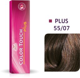 Wella Professionals , Color Touch Plus, Ammonia-Free, Semi-Permanent Hair Dye, 55/07 Light Chestnut Intense Natural Brown, 60 ml For Women