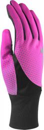 Nike Rękawiczki damskie Dri-fit Tailwind Run Gloves Pink Pow/black r. M