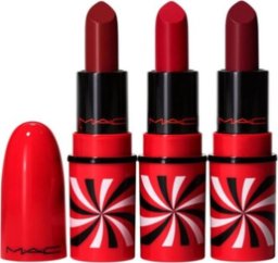 MAC Tiny Tricks Set MAC: Mini, Matte, Cream Lipstick, Awe-Spicious, 1.8, g *Miniature + Mini, Matte, Cream Lipstick, Snappy-Go-Lucky, 1.8, g *Miniature + Mini, Matte, Cream Lipstick, Sleight Of Grand, 1.8, g *Miniature For Women